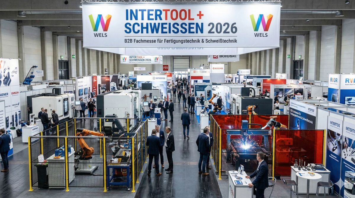 KI generiertes Symbolbild zur Veranstaltung "Intertool - Schweissen Fachmesse in Wels"